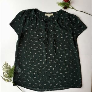 Loft sheer flowy top